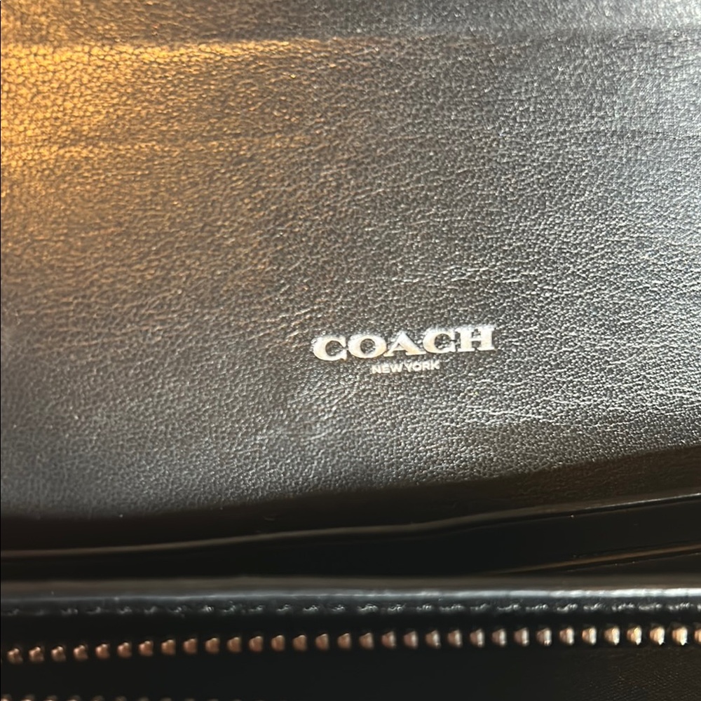 Coach Black Long Wallet with Signature Monogram - Picture 2 of 14